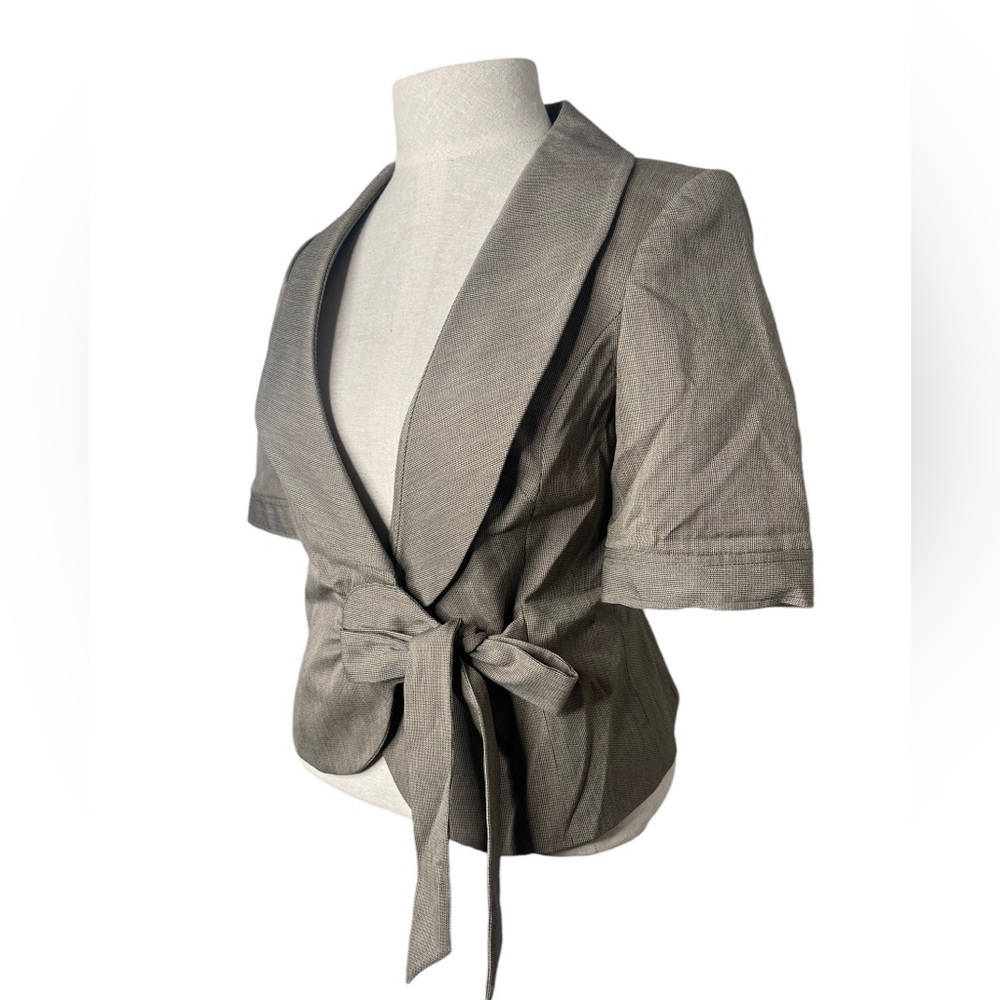 NWT Limited jacket with side tie brown/tan size xsmall . - Picture 2 of 10
